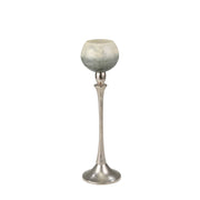 Sagebrook Home Glass 18`` Goblet Votive Holderon Aluminum Stand