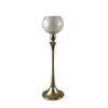 Sagebrook Home Glass 18`` Goblet Votive Holder, Opal