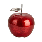 Sagebrook Home 14214-01 13" Aluminum Apple Decor, Red