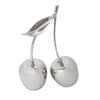 Sagebrook Home Aluminum 12" Cherry Decoration,Silver