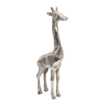 Sagebrook Home Aluminum Standing Giraffe, 15" Silver