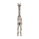 Sagebrook Home Silver Aluminum Standing Giraffe, 15