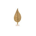 Sagebrook Home Aluminum 19`` Leaf Decoration, Gold