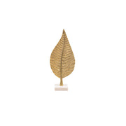 Sagebrook Home Aluminum 19`` Leaf Decoration, Gold