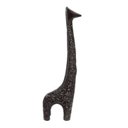 Sagebrook Home Aluminum 16`` Giraffe Sculpture, Dark Bronze