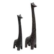 Sagebrook Home Aluminum 16`` Giraffe Sculpture, Dark Bronze