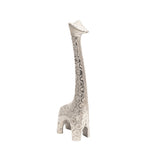 Sagebrook Home Aluminum 12`` Giraffe Sculpturesilver