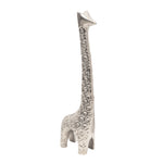Sagebrook Home Aluminum 16" Giraffe Sculpturesilver