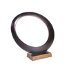Sagebrook Home 14261-01 14" Aluminum Ovoid Sculpture, Bronze/Brass Antique