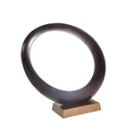 Sagebrook Home 14261-01 14" Aluminum Ovoid Sculpture, Bronze/Brass Antique