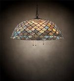 Meyda Lighting 142653 24" Wide Tiffany Fishscale Pendant