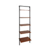 Sagebrook Home Mango Wood & Black Iron 78``Leaner Book Case, Kd