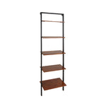 Sagebrook Home Mango Wood & Black Iron 78``Leaner Book Case, Kd
