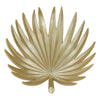 Sagebrook Home Resin 16`` Palm Leaf Plate, Gold