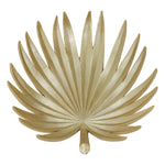 Sagebrook Home Resin 16`` Palm Leaf Plate, Gold