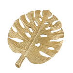 Sagebrook Home Resin 15.5`` Philodendron Leafwall Decor, Gold