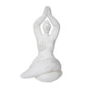 Sagebrook Home Resin 11" Namaste Female Yoga Figurine, White