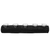 Sagebrook Home 14337-03 23.25" Wood Log 5 Cup Tea Light Holder, Black