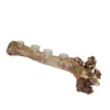 Sagebrook Home 14338-01 21" Driftwood 4 Cup Tea Light holder, Brown