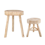 Sagebrook Home Wooden 15.75`` Stool, Natural