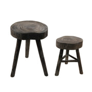 Sagebrook Home Wooden 15.75`` Stool, Gray