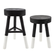 Sagebrook Home Wooden 22`` 2-Tone Stool,  Black