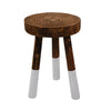 Sagebrook Home Wooden 22`` 2-Tone Stool, Brown