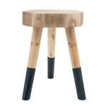 Sagebrook Home Wooden 23.5`` Accent Table W/ Dipped Legs,  Tan/Nav