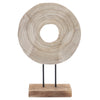 Sagebrook Home 14341-02 Wood 18" Disc Table Top Decor, Natural