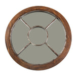 Sagebrook Home Wood Frame 30`` Wall Mirror, Brown, Wb