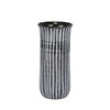 Sagebrook Home Ceramic 11`` Striped Vase, Blue