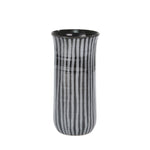 Sagebrook Home Ceramic 11`` Striped Vase, Blue