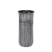 Sagebrook Home Ceramic 11`` Striped Vase, Blue