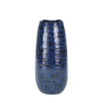 Sagebrook Home Ceramic 13.25`` Cone Vase, Blue