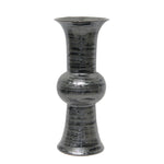 Sagebrook Home Ceramic 15`` Trumpet Vase, Gray