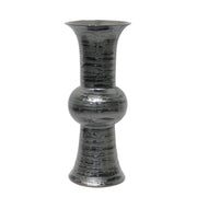 Sagebrook Home Ceramic 15`` Trumpet Vase, Gray