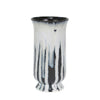 Sagebrook Home Ceramic 12`` Drip Glaze Vase, White/Blue