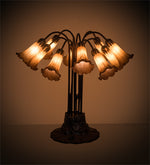 Meyda Lighting 14369 22"H Amber Pond Lily 10 LT Table Lamp