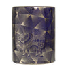 Sagebrook Home Ceramic 18`` Fan Garden Stool,Navy Blue / Gold