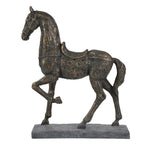 Sagebrook Home Polyresin 18.5" Horse, Bronze