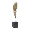 Sagebrook Home Polyresin 15.5" Parrot On Stand, Gold