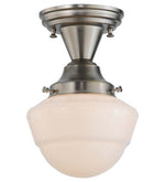 Meyda Lighting 143956 7"W Revival Schoolhouse W/Emma Globe Semi-Flushmount Ceiling Fixture