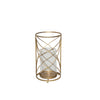 Sagebrook Home 14396-01 13" Metal Hurricane Candle Holder, Gold