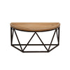 Sagebrook Home 14409-05 12" L Wood / Metal Demilune Wall Shelf, Brown