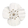 Sagebrook Home Metal 18`` Wall Flower, White,Wb