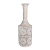 Sagebrook Home 14427-01 24" Metal Textured Vase, White