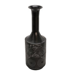 Sagebrook Home Metal 24" Textured Vase, Black