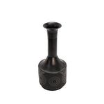 Sagebrook Home Metal 19" Textured Vase, Black
