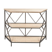 Sagebrook Home Wood / Metal 44`` 3 Tiered Shelf Unit, Brown
