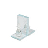 Sagebrook Home 14462-02 Crystal Chess Piece Bookends, Clear, Set of 2